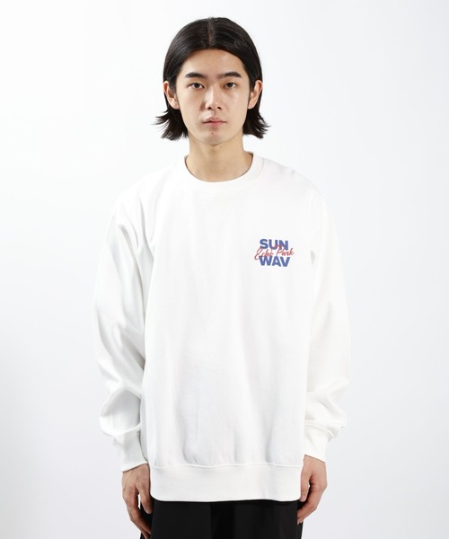 BAYFLOW（ベイフロー）の「DAYLIFEプリントスウェット（スウェット・メンズ・ピンク/チャコールグレー/ホワイト/グリーン・MEDIUM/LARGE）」の21枚目の写真