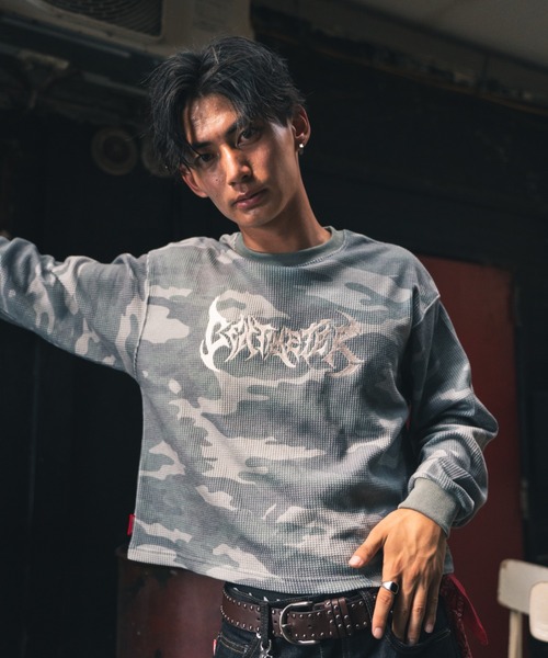 centimeter（センチメーター）の「Tribal thermal long tee（スウェット・メンズ・ブラック/アイボリー/グリーン系カモフラージュ・MEDIUM/LARGE/X-LARGE）」の18枚目の写真