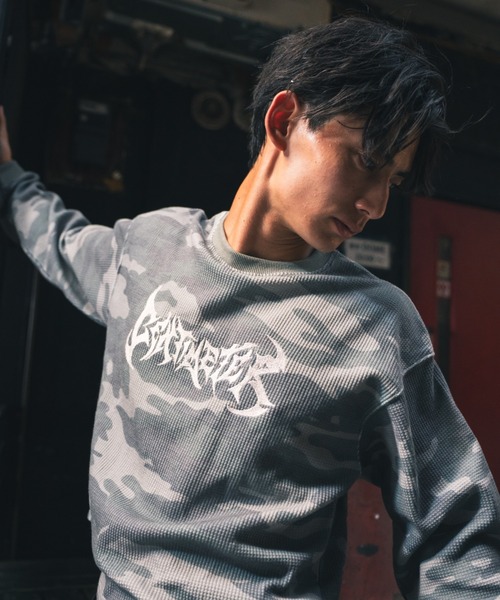 centimeter（センチメーター）の「Tribal thermal long tee（スウェット・メンズ・ブラック/アイボリー/グリーン系カモフラージュ・MEDIUM/LARGE/X-LARGE）」の17枚目の写真