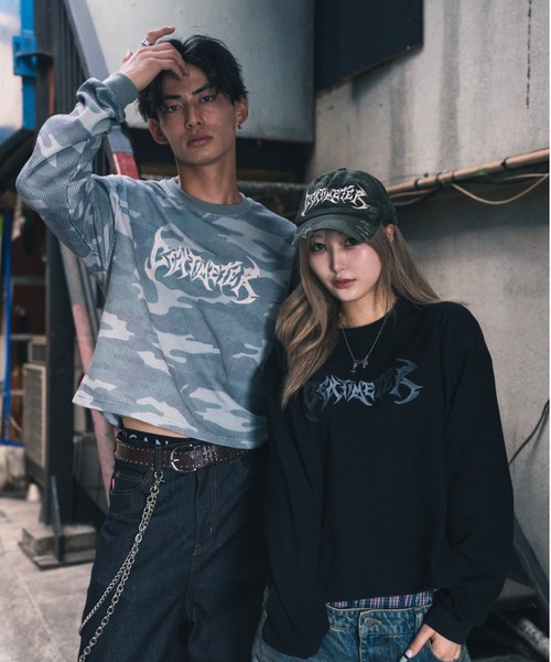 centimeter（センチメーター）の「Tribal thermal long tee（スウェット・メンズ・ブラック/アイボリー/グリーン系カモフラージュ・MEDIUM/LARGE/X-LARGE）」の8枚目の写真