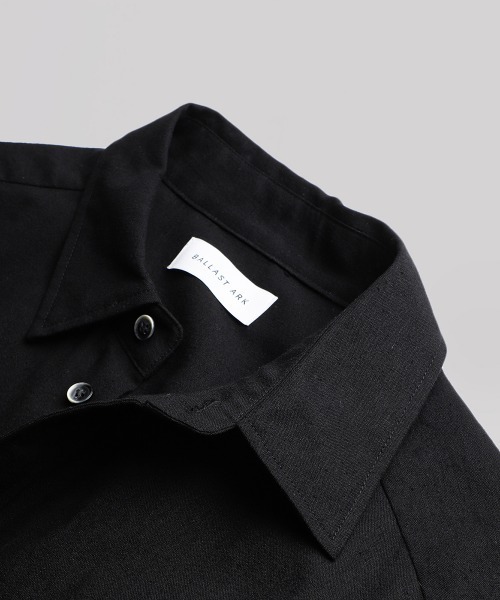 BALLAST ARK（バラストアーク）の「BALLAST ARK / バラストアーク：Embroidered Cuff Shirt：BA12-SH01[AST]（シャツ/ブラウス・メンズ・ブラック/ホワイト・M/L）」の6枚目の写真