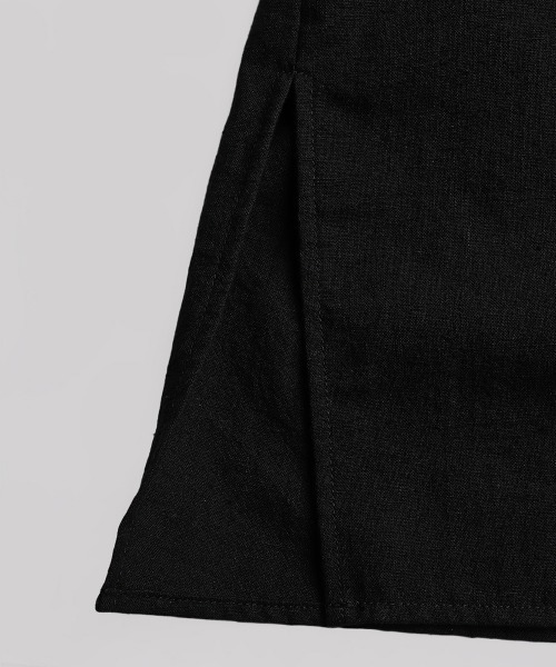 BALLAST ARK（バラストアーク）の「BALLAST ARK / バラストアーク：Embroidered Cuff Shirt：BA12-SH01[AST]（シャツ/ブラウス・メンズ・ブラック/ホワイト・M/L）」の9枚目の写真