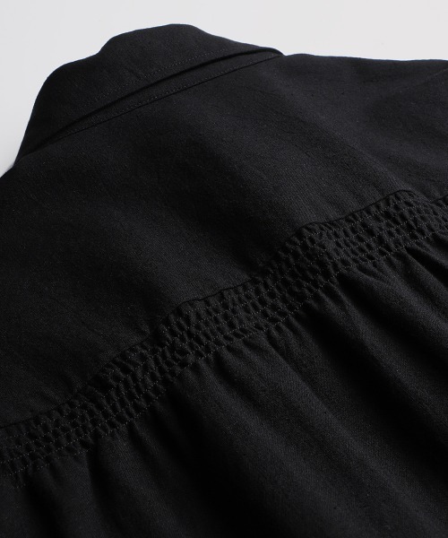 BALLAST ARK（バラストアーク）の「BALLAST ARK / バラストアーク：Embroidered Cuff Shirt：BA12-SH01[AST]（シャツ/ブラウス・メンズ・ブラック/ホワイト・M/L）」の10枚目の写真