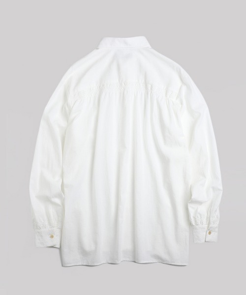 BALLAST ARK（バラストアーク）の「BALLAST ARK / バラストアーク：Embroidered Cuff Shirt：BA12-SH01[AST]（シャツ/ブラウス・メンズ・ブラック/ホワイト・M/L）」の19枚目の写真