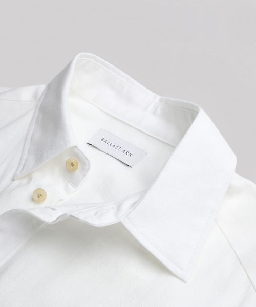 BALLAST ARK（バラストアーク）の「BALLAST ARK / バラストアーク：Embroidered Cuff Shirt：BA12-SH01[AST]（シャツ/ブラウス・メンズ・ブラック/ホワイト・M/L）」の20枚目の写真