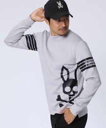 Psycho Bunny（サイコバニー）の「[WEB限定]マークラインサイドロゴ モックネックTシャツ（Tシャツ/カットソー）」