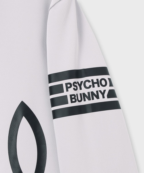 Psycho Bunny（サイコバニー）の「[WEB限定]マークラインサイドロゴ モックネックＴシャツ（Tシャツ/カットソー・メンズ・ブラック/ライトグレー・MEDIUM/SMALL/X-LARGE/LARGE）」の13枚目の写真