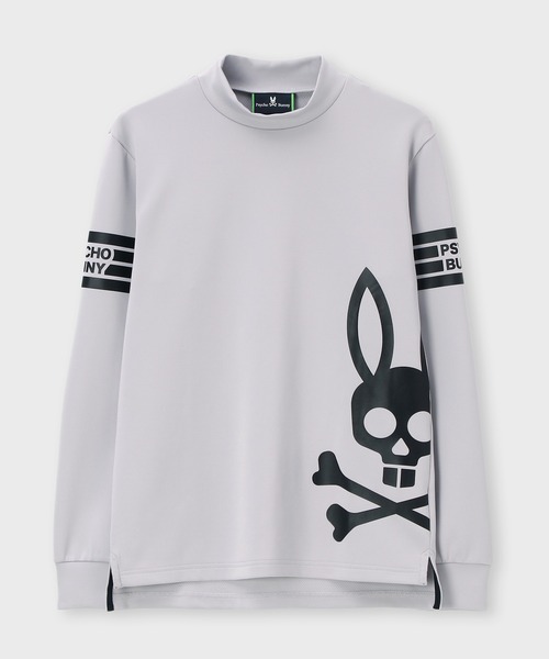 Psycho Bunny（サイコバニー）の「[WEB限定]マークラインサイドロゴ モックネックＴシャツ（Tシャツ/カットソー・メンズ・ブラック/ライトグレー・MEDIUM/SMALL/X-LARGE/LARGE）」の10枚目の写真
