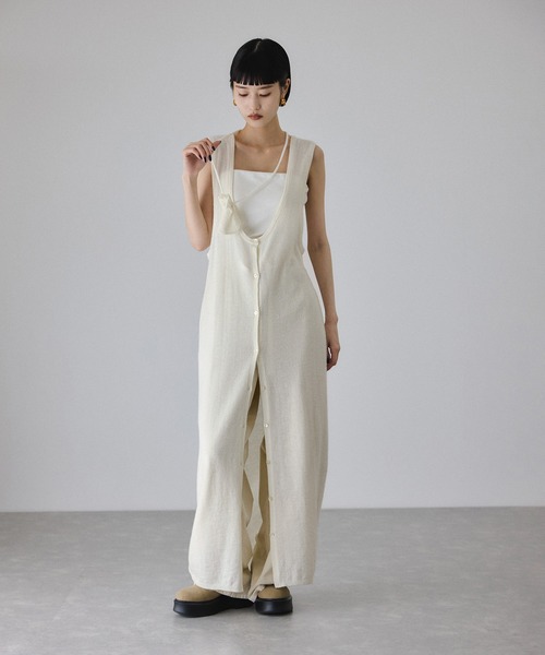 セール】モヘアミックスUネックワンピースネックポーチセット