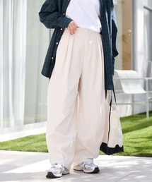 コーデュロイ 2タック ストレッチ イージーワイドカープパンツ【THE CRAFT CREW PRODUCTS】アイボリー