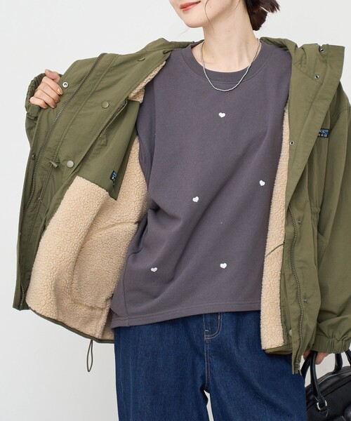 coen（コーエン）の「【PARKNIK（パークニック）】 3WAYマウンテンパーカー ボアベスト付き（マウンテンパーカー・レディース・ブラック/オリーブ/ベージュ・M/L）」の6枚目の写真