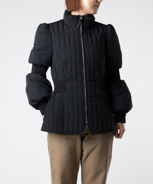 Mackage（マッカージュ）の「Mackage  FELICIA Mixed Media Jacket マッカージュ フェリカ ダウンジャケット（ダウンジャケット/コート・レディース・ブラック・MEDIUM/LARGE）」の4枚目の写真