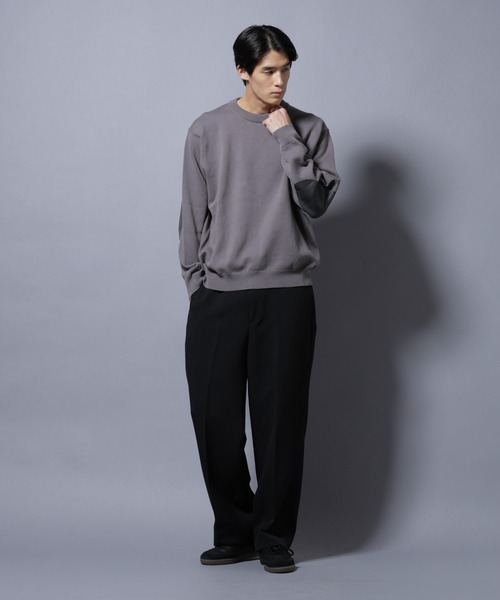 セール】「大人のスウェット」コットンスウェットライクニット