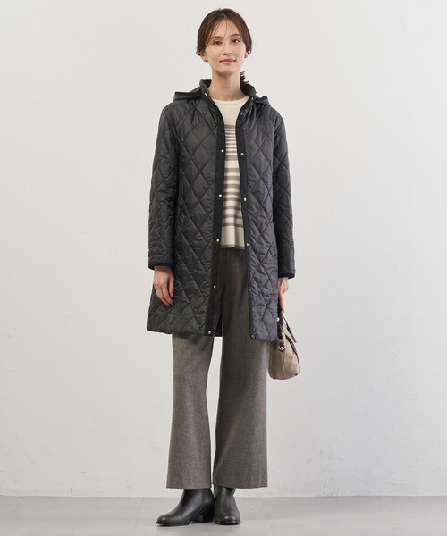J.PRESS(ジェイプレス)の「チェルビック セミワイド パンツ(その他パンツ・レディース・ブラック系/ブラウン系/ライトグレー系/グレー系・11/13/7/9)」の16枚目の写真