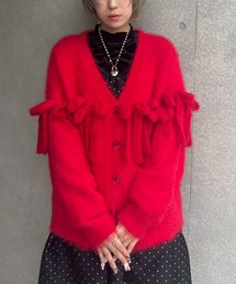 Candy Stripper | SHAGGY RIBBON KNIT カーディガン(カーディガン/ボレロ)