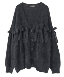 Candy Stripper | SHAGGY RIBBON KNIT カーディガン(カーディガン/ボレロ)