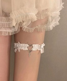 Mayree（メイリー）の「【urge select】フリル ハート×クロス リボン ガーターリング(ベル付き)（その他アンダーウェア/インナー）」