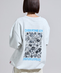 COLEMAN | Coleman/コールマン Coleman×Chocomoo×FREAK'S STORE 別注 コールマン チョコムー outdoor expo ドローコード クルーネック スウェット(スウェット)