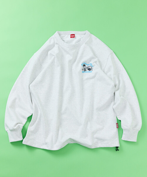 COLEMAN（コールマン）の「Coleman/コールマン Coleman×Chocomoo×FREAK'S STORE 別注 コールマン チョコムー outdoor expo ドローコード クルーネック スウェット（スウェット・メンズ・ライトグレー/チャコールグレー/ブルー・MEDIUM/LARGE）」の17枚目の写真