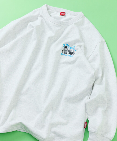COLEMAN（コールマン）の「Coleman/コールマン Coleman×Chocomoo×FREAK'S STORE 別注 コールマン チョコムー outdoor expo ドローコード クルーネック スウェット（スウェット・メンズ・ライトグレー/チャコールグレー/ブルー・MEDIUM/LARGE）」の16枚目の写真