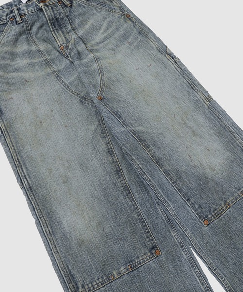 パンツ SUGARHILL 22SS FADED DOUBLEKNEE DENIM SUGARHILL(シュガーヒル)のFADED DOUBLE KNEE DENIM PANTS PRODUCTED