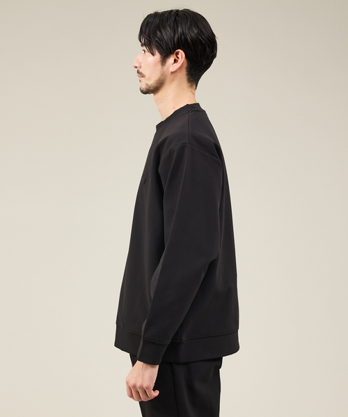 ABAHOUSE GRAY(アバハウスグレイ)の「【SMART CLOSET】ハイゲージ ポンチ プルオーバー スウェット / セットアップ対応(スウェット・メンズ・オフホワイト/モカ/ネイビー/ブラック・46/48)」の6枚目の写真
