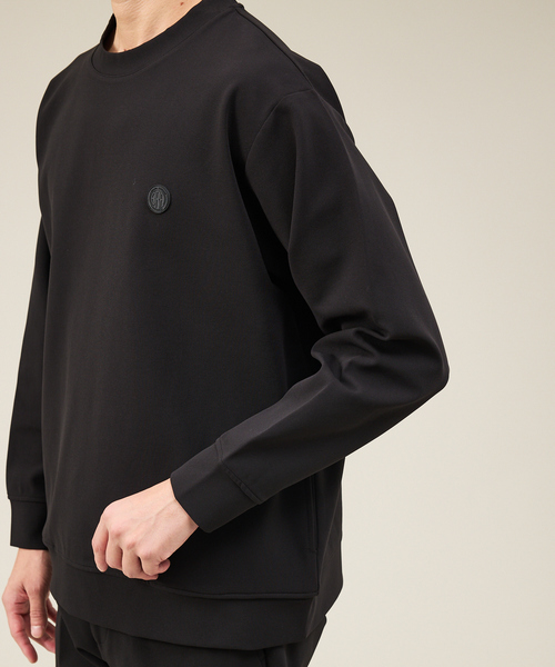ABAHOUSE GRAY(アバハウスグレイ)の「【SMART CLOSET】ハイゲージ ポンチ プルオーバー スウェット / セットアップ対応(スウェット・メンズ・オフホワイト/モカ/ネイビー/ブラック・46/48)」の9枚目の写真