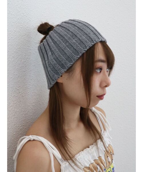 jouetie(ジュエティ)の「ワイドニットターバン(ヘアバンド・レディース・グレー/ブラック・FREE)」の10枚目の写真