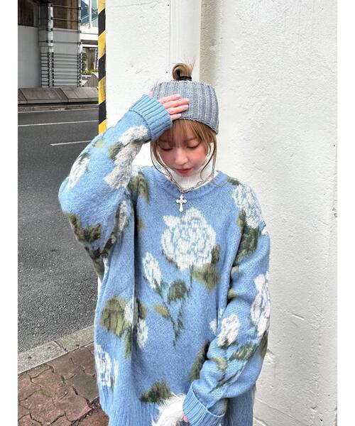 jouetie(ジュエティ)の「ワイドニットターバン(ヘアバンド・レディース・グレー/ブラック・FREE)」の12枚目の写真