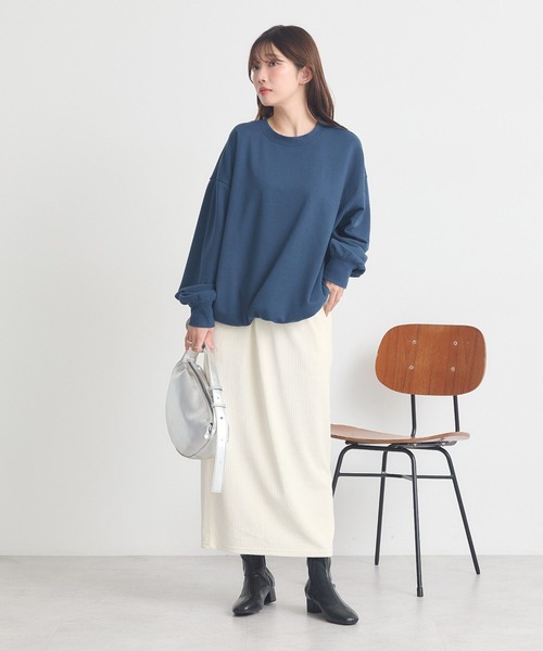 earth music&ecology(アースミュージックアンドエコロジー)の「コーデュロイナロースカート(スカート・レディース・ブラック/アイボリー/ボルドー・S/M)」の11枚目の写真