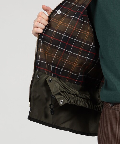 TOMORROWLAND (トゥモローランド)の「【別注】Barbour TRASPORT ウールブルゾン DORMEIUL(ブルゾン・メンズ・カーキ/ブラック・40/38/36)」の7枚目の写真