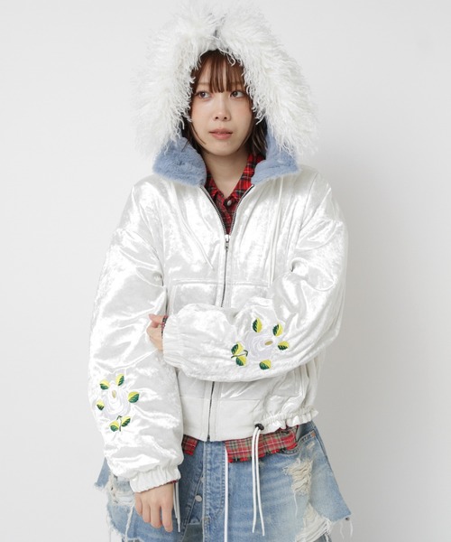 セール】J2170 ベロアフードジャケット（ブルゾン）｜RNA（アール