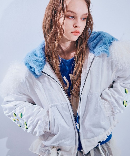 セール】J2170 ベロアフードジャケット（ブルゾン）｜RNA（アール