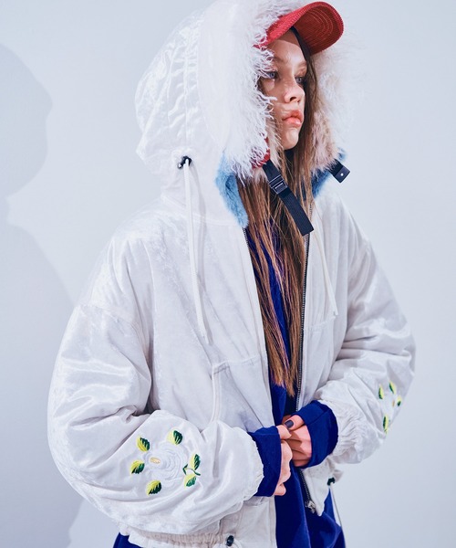 セール】J2170 ベロアフードジャケット（ブルゾン）｜RNA（アール