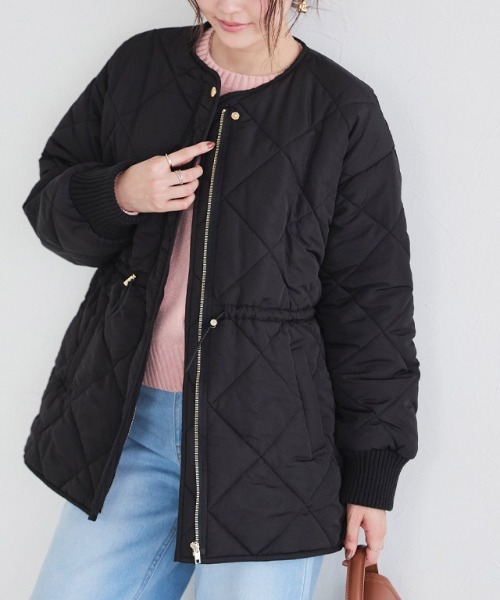 中綿キルティングドロストコート（その他アウター）｜Pierrot（ピエロ