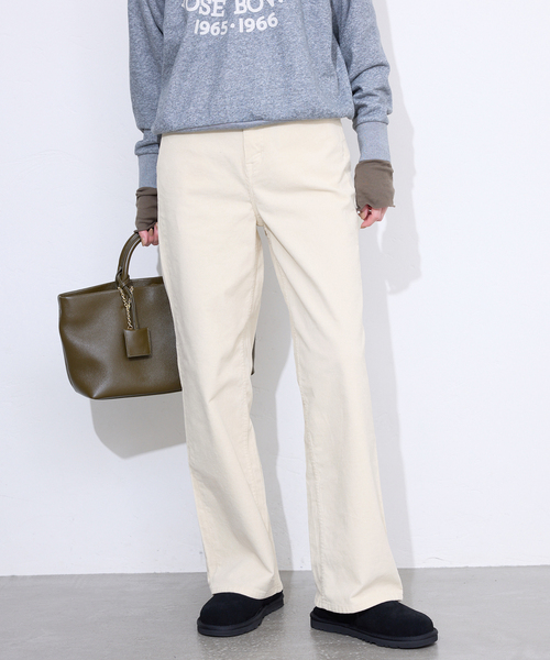 Healthy denim（ヘルシーデニム）の「Healthy DENIM/ヘルシーデニム コーデュロイパンツ Pink Pepper H15230503（その他パンツ・レディース・アイボリー/ブラウン・23cm/24cm/25cm）」の7枚目の写真