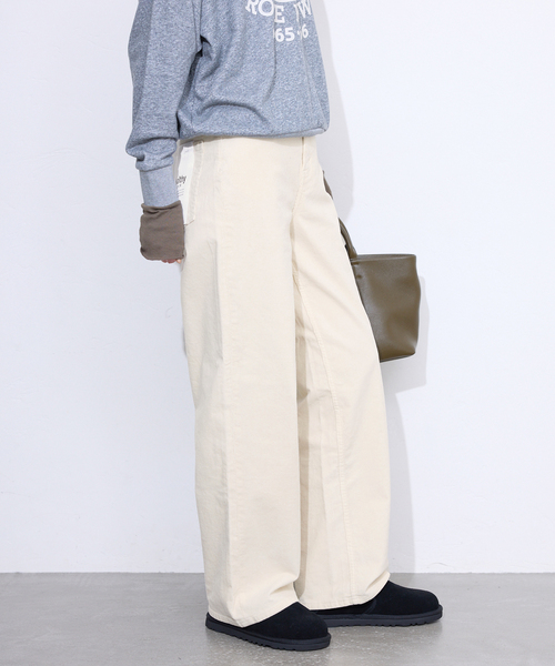 Healthy denim（ヘルシーデニム）の「Healthy DENIM/ヘルシーデニム コーデュロイパンツ Pink Pepper H15230503（その他パンツ・レディース・アイボリー/ブラウン・23cm/24cm/25cm）」の8枚目の写真