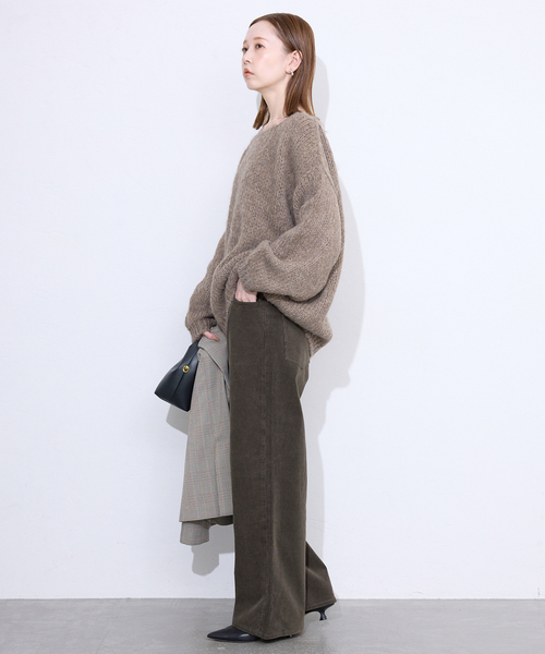 Healthy denim（ヘルシーデニム）の「Healthy DENIM/ヘルシーデニム コーデュロイパンツ Pink Pepper H15230503（その他パンツ・レディース・アイボリー/ブラウン・23cm/24cm/25cm）」の12枚目の写真