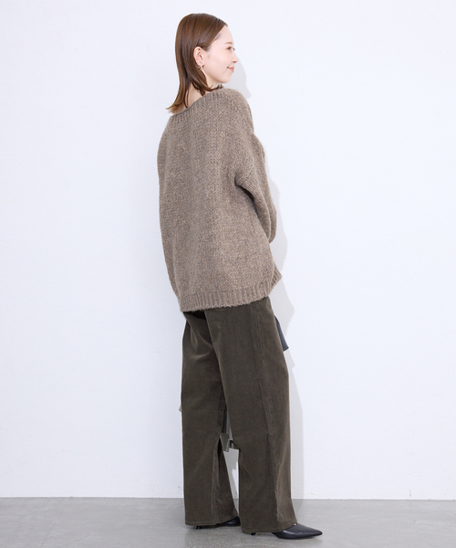 Healthy denim（ヘルシーデニム）の「Healthy DENIM/ヘルシーデニム コーデュロイパンツ Pink Pepper H15230503（その他パンツ・レディース・アイボリー/ブラウン・23cm/24cm/25cm）」の13枚目の写真