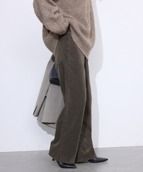 Healthy denim（ヘルシーデニム）の「Healthy DENIM/ヘルシーデニム コーデュロイパンツ Pink Pepper H15230503（その他パンツ・レディース・アイボリー/ブラウン・23cm/24cm/25cm）」の17枚目の写真