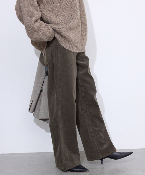 Healthy denim（ヘルシーデニム）の「Healthy DENIM/ヘルシーデニム コーデュロイパンツ Pink Pepper H15230503（その他パンツ・レディース・アイボリー/ブラウン・23cm/24cm/25cm）」の18枚目の写真