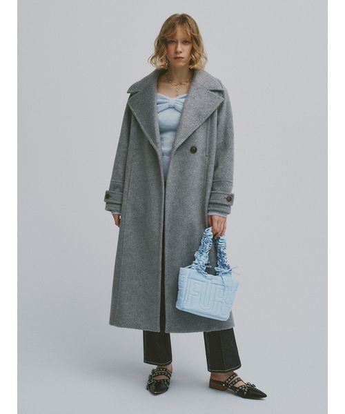 セール】シャギーロングコート（チェスターコート）｜FURFUR（ファー