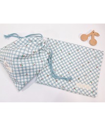 tone（トーン）の「【omusubii】くすみカラーが可愛いランチョンマットと巾着のセット(SU)（ランチョンマット/テーブルウェア）」