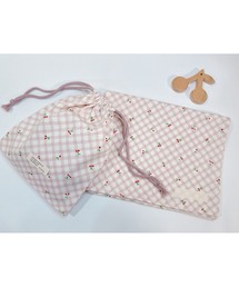 tone（トーン）の「【omusubii】くすみカラーが可愛いランチョンマットと巾着のセット(SU)（ランチョンマット/テーブルウェア）」