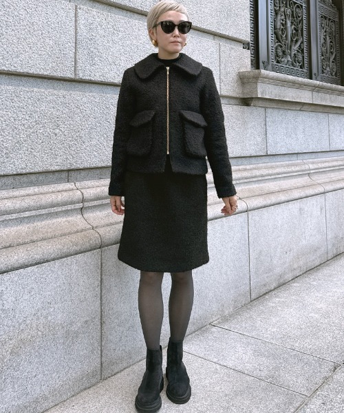 JENNE(ジェンヌ)の「JENNEプードルスカート(スカート・レディース・アイボリー/ミント/ブラック・SMALL/MEDIUM/LARGE)」の4枚目の写真