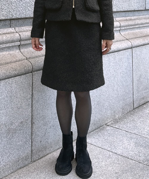JENNE(ジェンヌ)の「JENNEプードルスカート(スカート・レディース・アイボリー/ミント/ブラック・SMALL/MEDIUM/LARGE)」の9枚目の写真