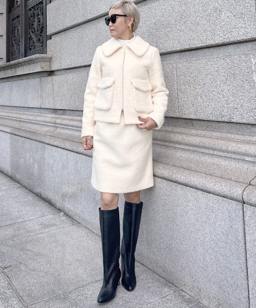 JENNE(ジェンヌ)の「JENNEプードルスカート(スカート・レディース・アイボリー/ミント/ブラック・SMALL/MEDIUM/LARGE)」の14枚目の写真
