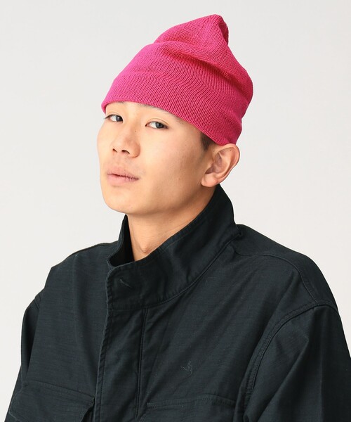 BEAMS（ビームス）の「【別注】CABLEAMI / Simple Watch Cap（ニットキャップ/ビーニー・メンズ・ブラック/レッド系その他4/ブルー系その他3・ONE SIZE）」の6枚目の写真