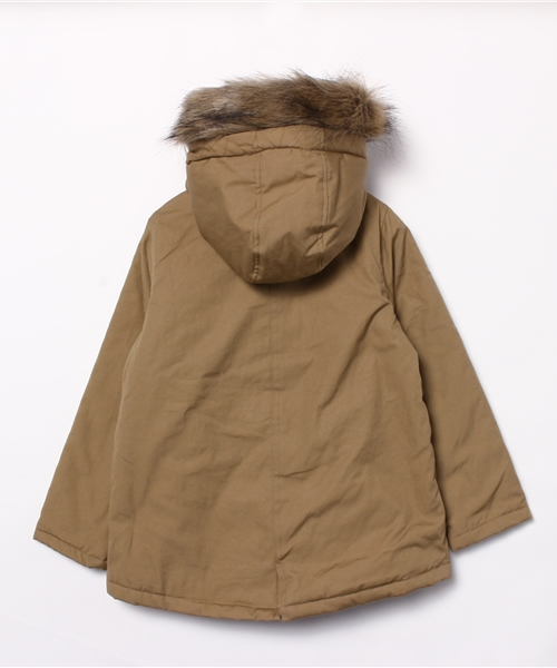 ikka(イッカ)の「フードボアモッズコート(モッズコート・キッズ・ベージュ/オリーブ・150cm/130cm/140cm/120cm)」の3枚目の写真