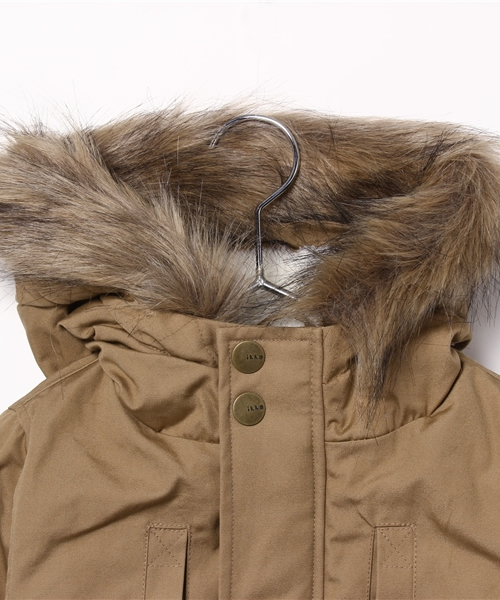 ikka(イッカ)の「フードボアモッズコート(モッズコート・キッズ・ベージュ/オリーブ・150cm/130cm/140cm/120cm)」の4枚目の写真